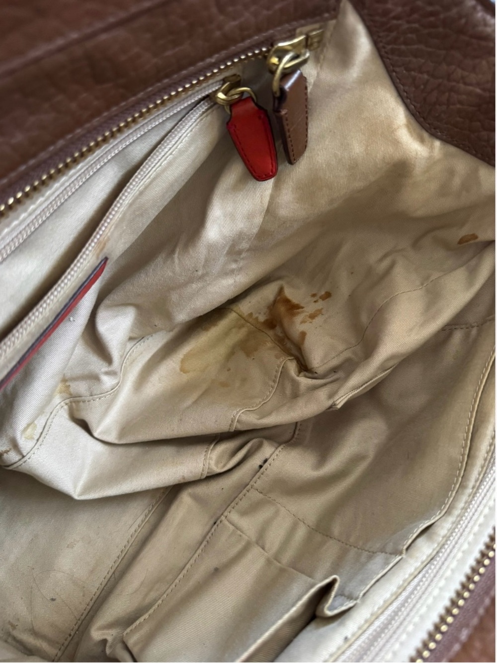 Coach Legacy Candace Medium Carryall Brown Pebble Leather with Callout - Picture 15 of 16